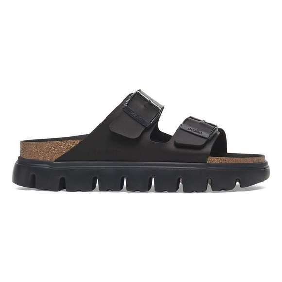 BIRKENSTOCK PAPILLIO ARIZONA CHUNKY BIRKO FLOR SANDALS BLACK 37 6 - Picture 2 of 9